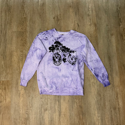 Crewneck Sweatshirt (Purple Tie-Dye)